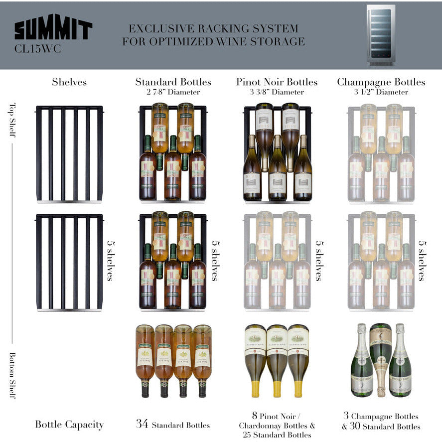 15" Wide Built-In Wine Cellar-My Vino Vault