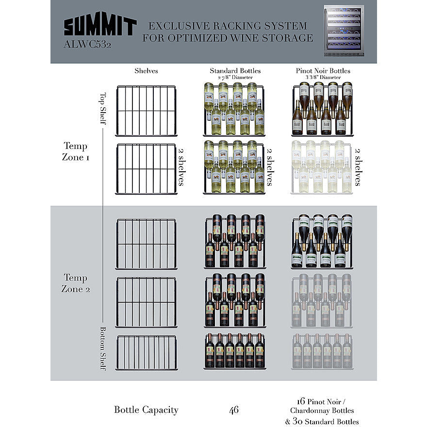 24" Wide Built-In Wine Cellar, ADA Compliant-My Vino Vault