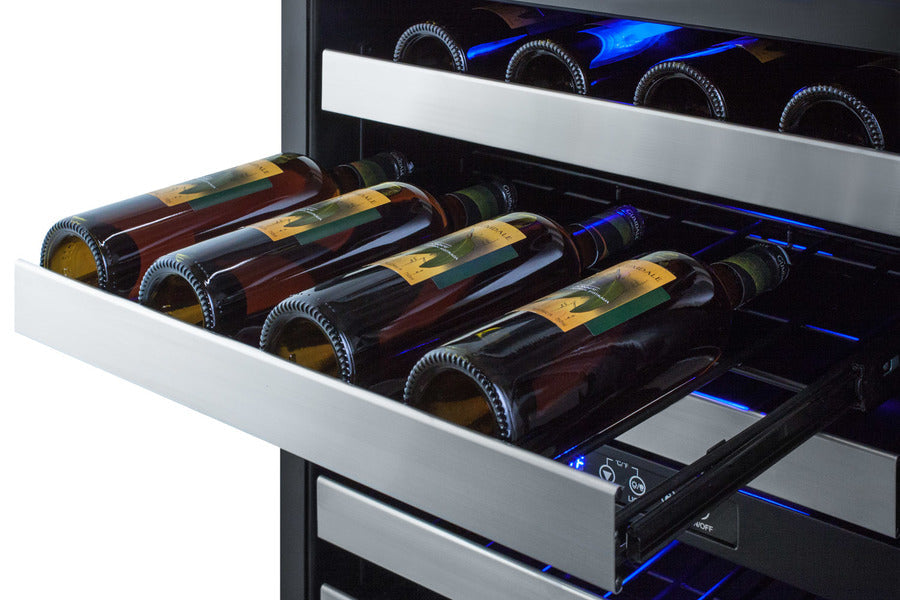 24" Wide Combination Dual-Zone Wine Cellar and 2-Drawer All-Freezer-My Vino Vault