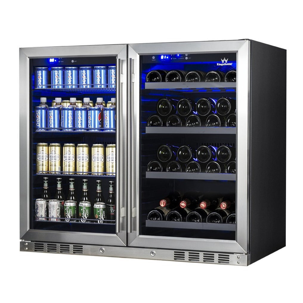 39 Inch Under Counter Wine And Beer Fridge Combo-My Vino Vault