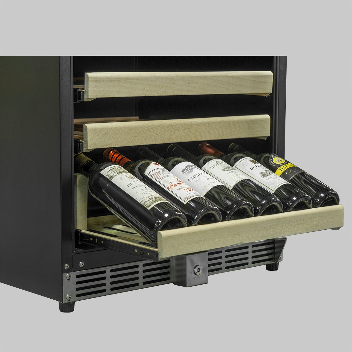 44 Bottles 24 Inch Under Counter Dual Zone Wine Cooler Drinks-My Vino Vault