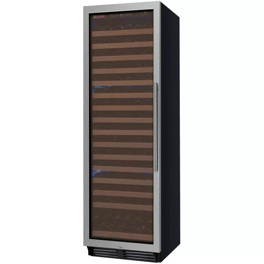 Allavino 24" Wide FlexCount Classic II Tru-Vino 174 Bottle Single Zone Stainless Steel Left Hinge Wine Refrigerator-My Vino Vault