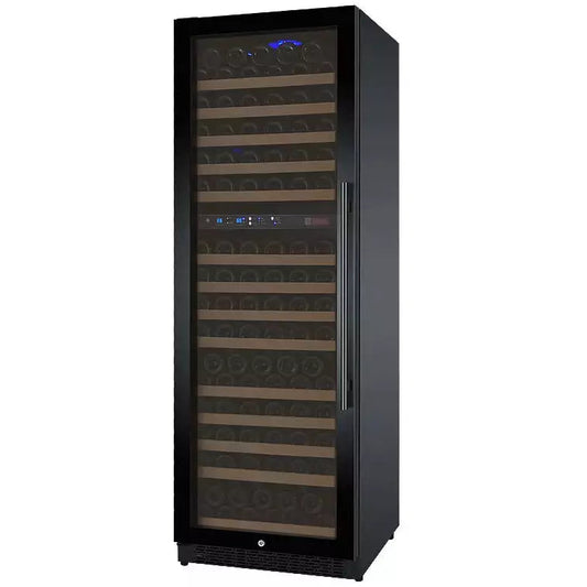 Allavino 24" Wide FlexCount II Tru-Vino 172 Bottle Dual Zone Black Left Hinge Wine Refrigerator-My Vino Vault