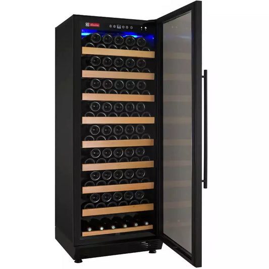 Allavino 24" Wide Vite II 99 Bottle Single Zone Black Right Hinge Wine Refrigerator-My Vino Vault