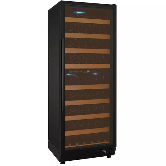 Allavino 24" Wide Vite II Tru-Vino 99 Bottle Dual Zone Black Right Hinge Wine Refrigerator-My Vino Vault