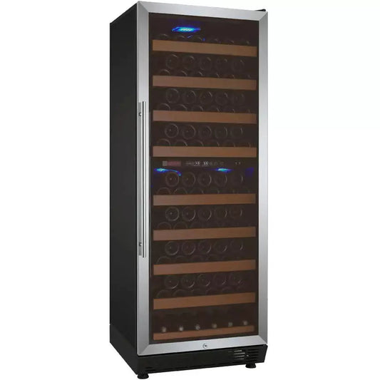 Allavino 24" Wide Vite II Tru-Vino 99 Bottle Dual Zone Stainless Steel Right Hinge Wine Refrigerator-My Vino Vault