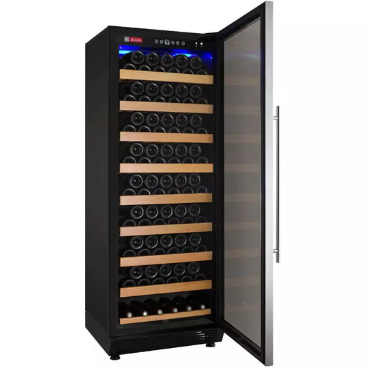Allavino 24" Wide Vite II Tru-Vino 99 Bottle Single Zone Stainless Steel Right Hinge Wine Refrigerator-My Vino Vault