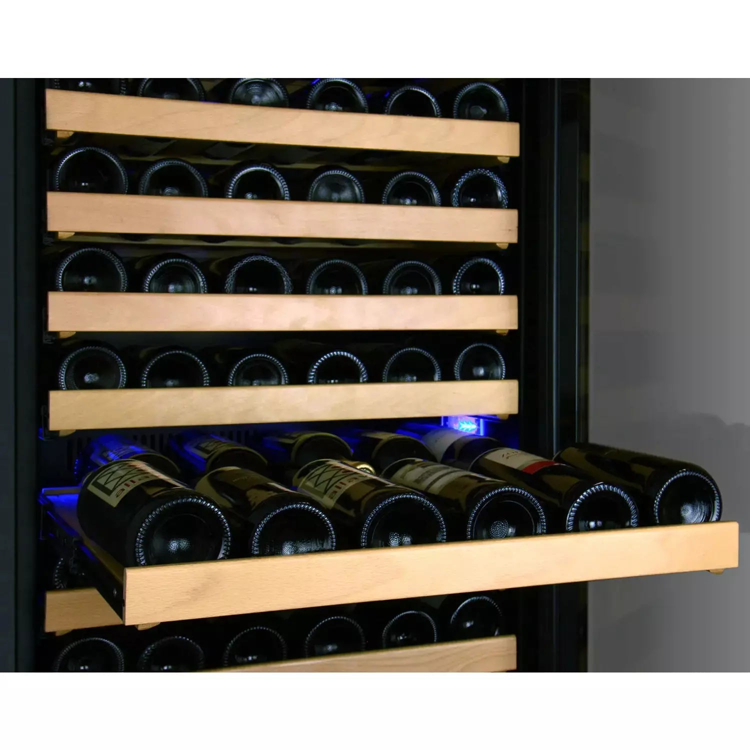Allavino 48" Wide FlexCount Classic II Tru-Vino 346 Bottle Three Zone Stainless Steel Side-by-Side Wine Refrigerator-My Vino Vault